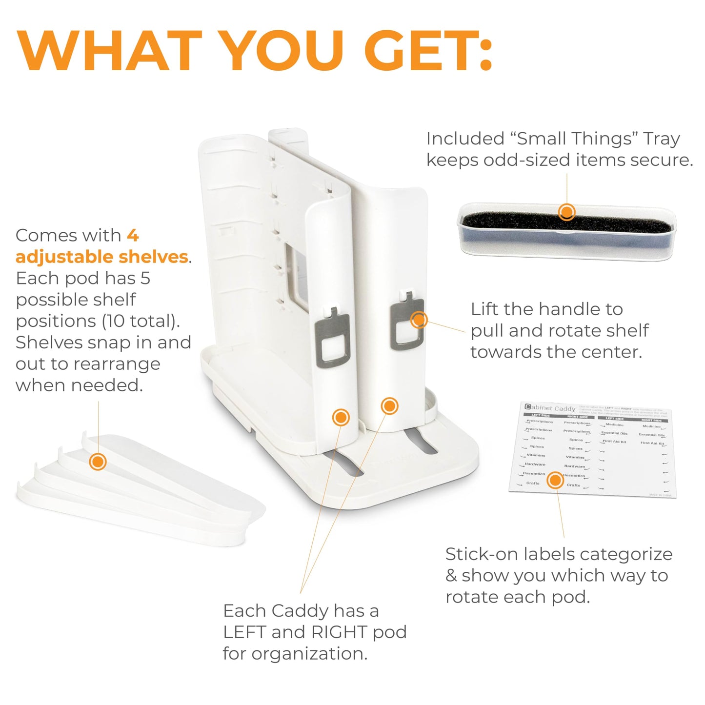 Slide & Rotate Spice Rack