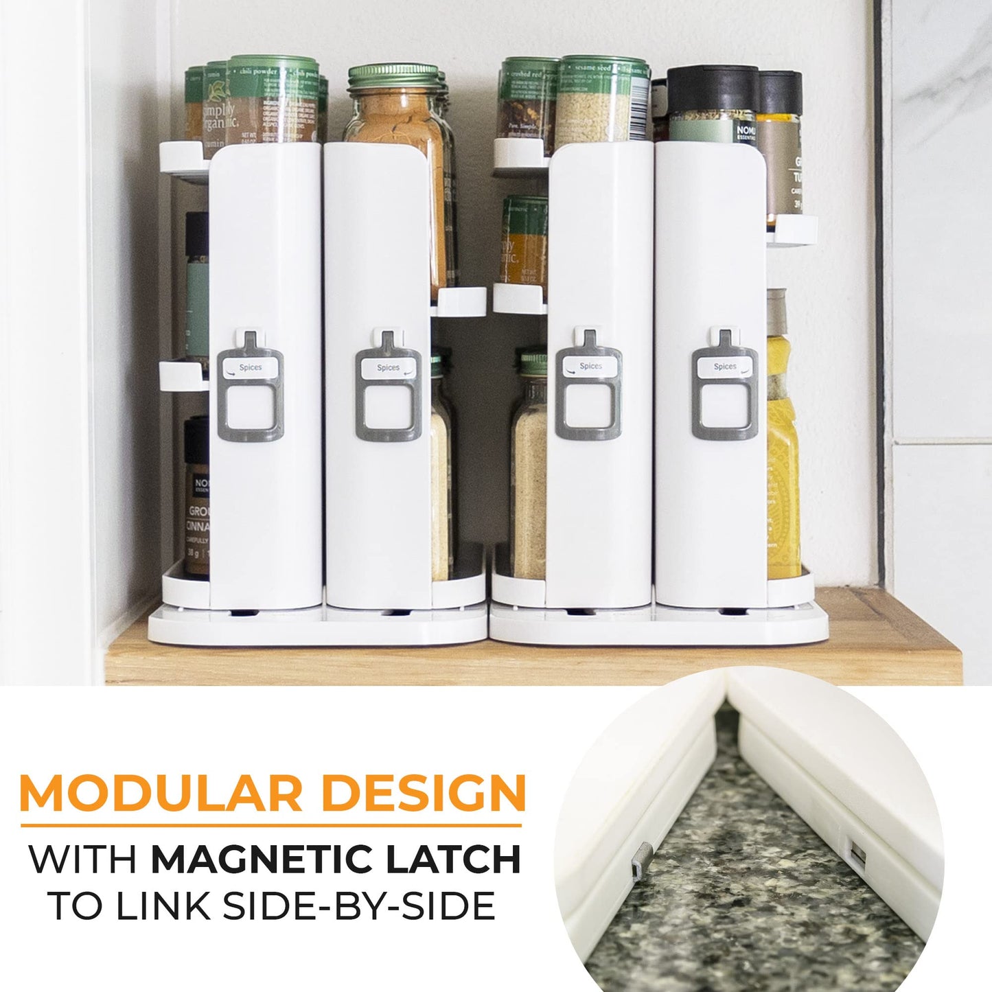 Slide & Rotate Spice Rack