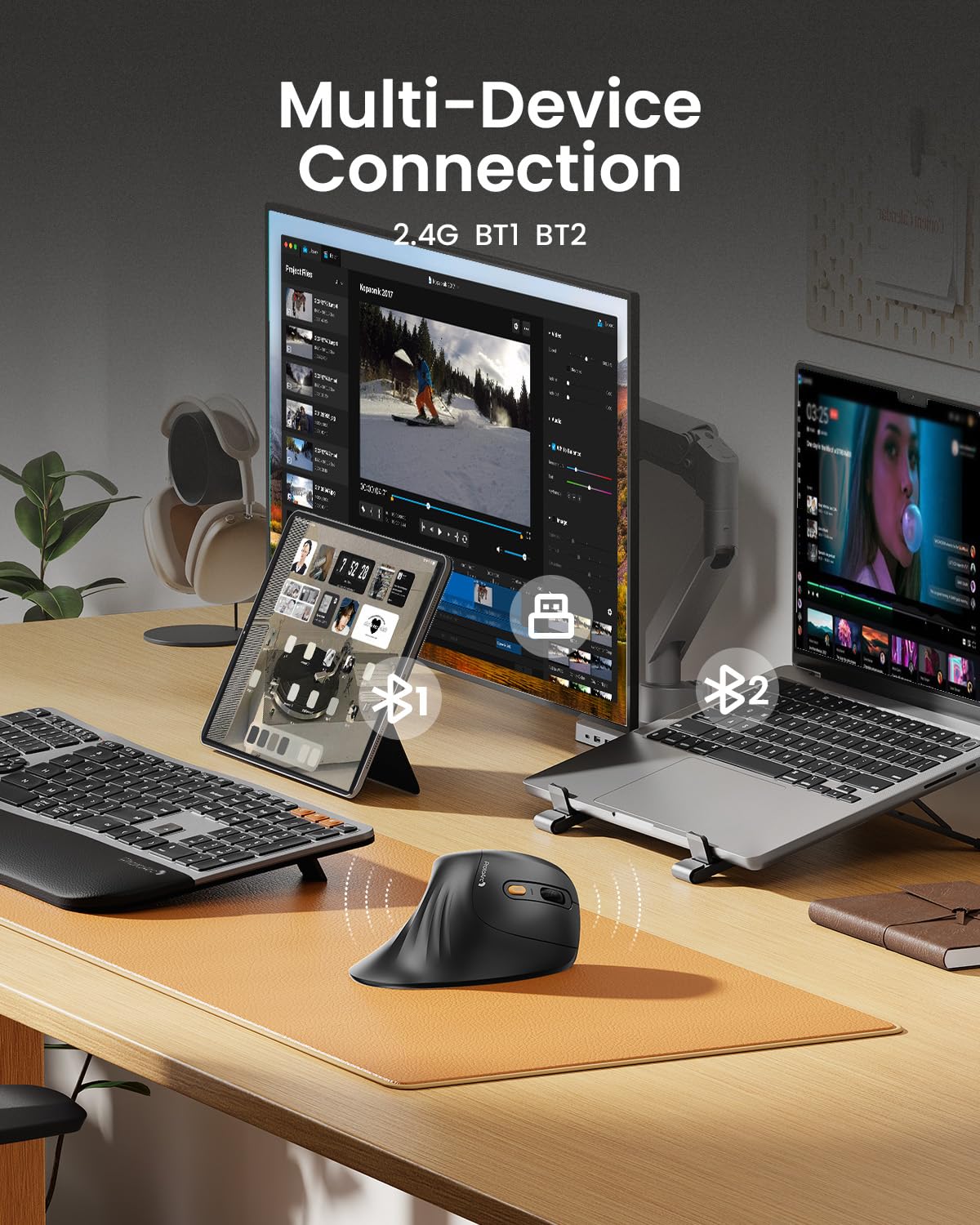 Ergonomic Wireless Vertical Mouse
