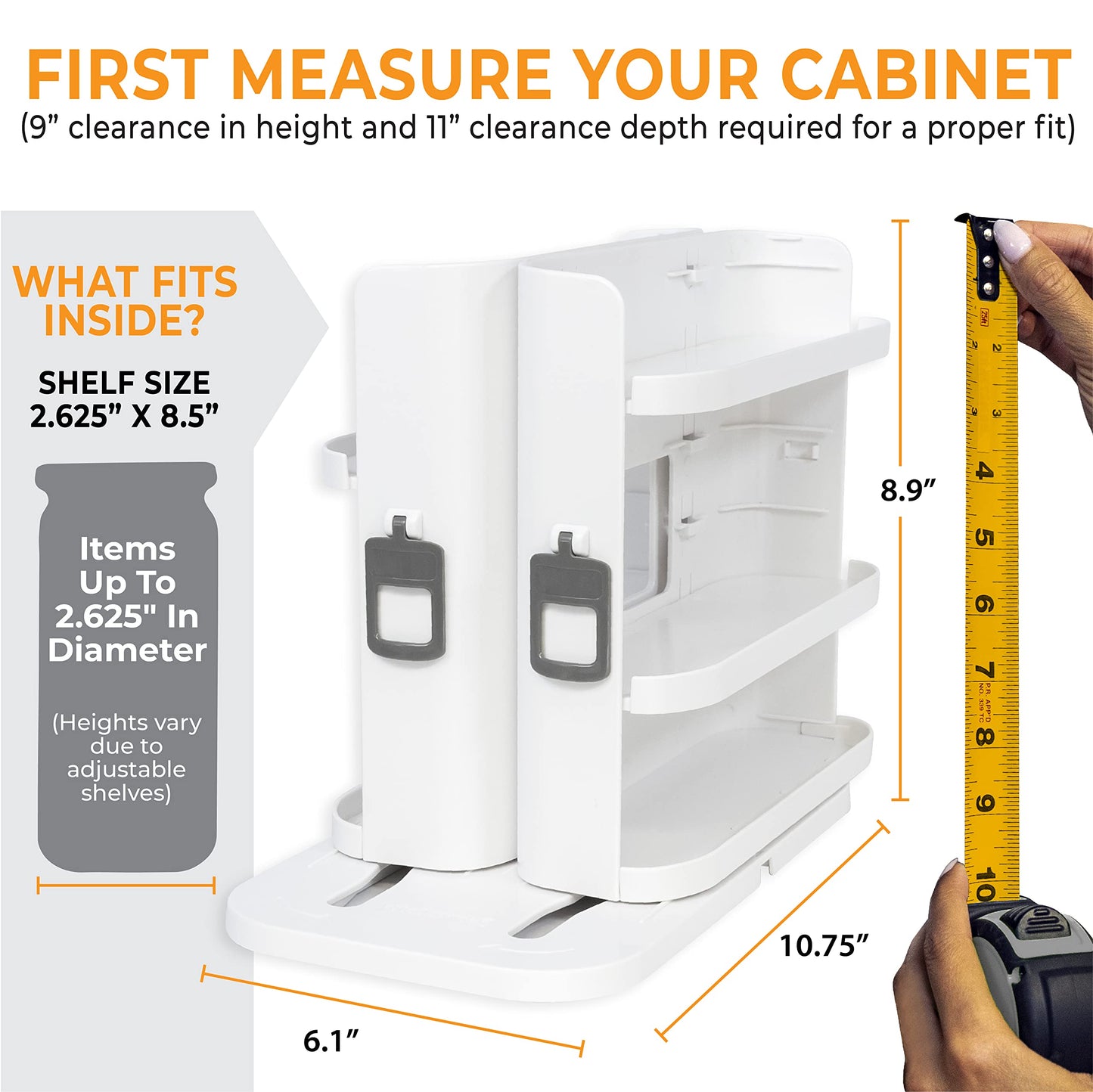 Slide & Rotate Spice Rack