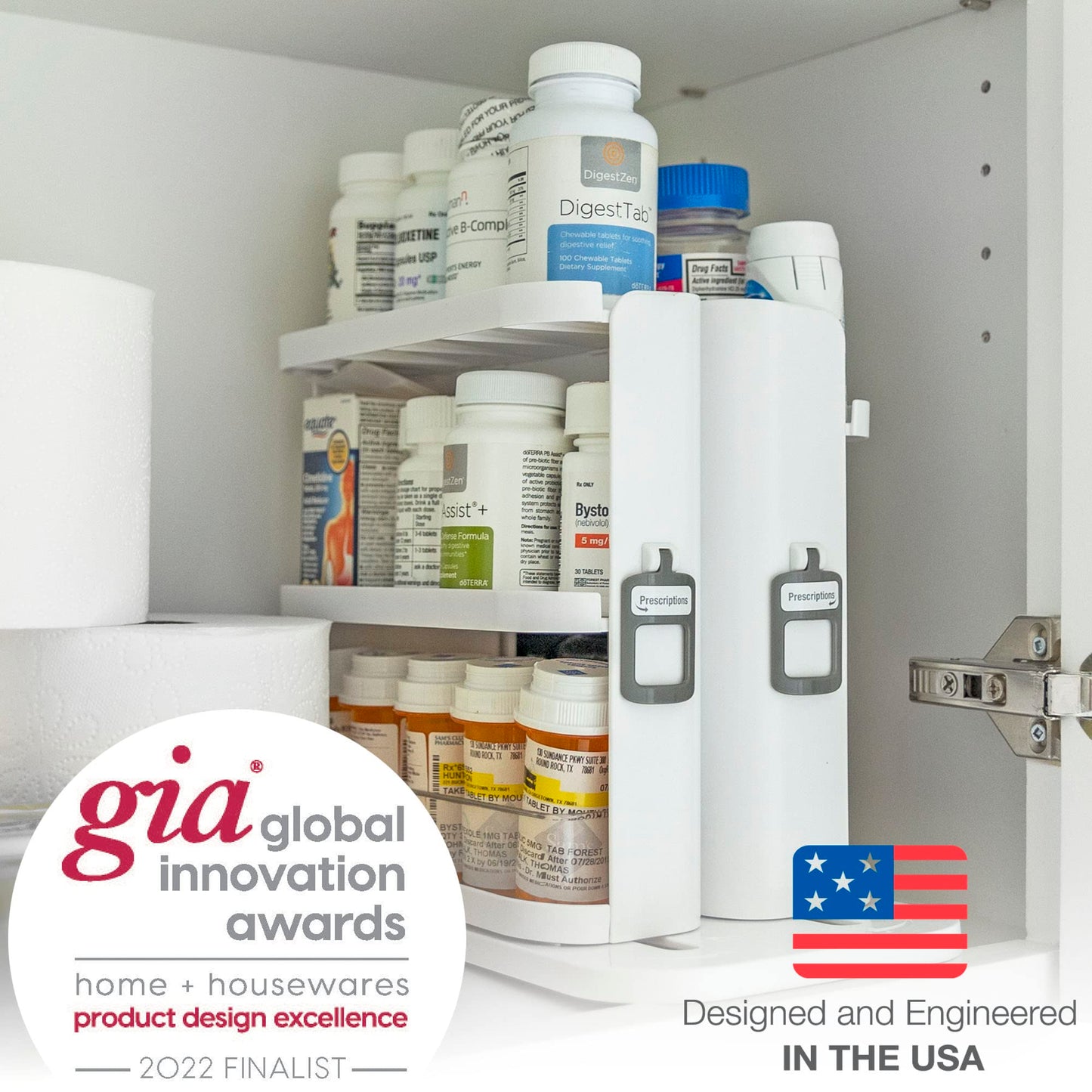 Slide & Rotate Spice Rack