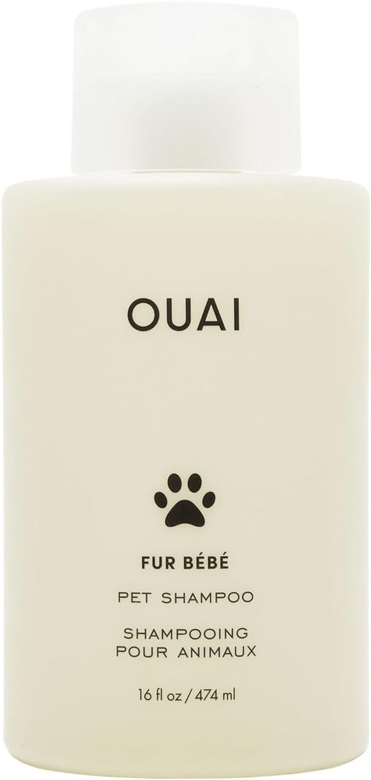 OUAI Fur Bébé Pet Shampoo – Hydrating Dog Wash with Mercer Street Scent (16 Fl Oz)