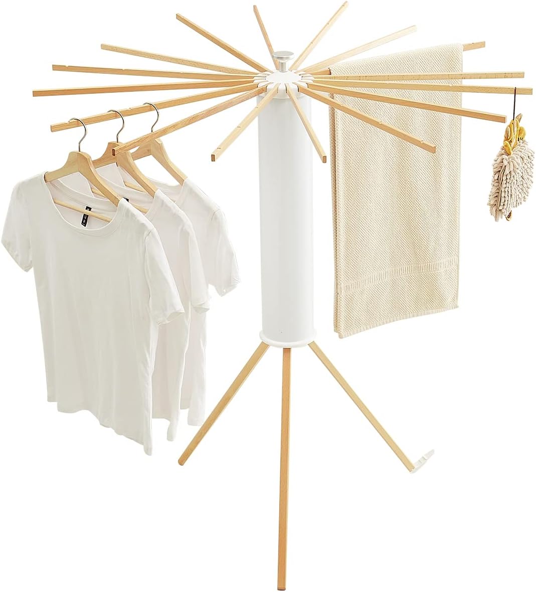 "Portable Tripod Clothes Drying Rack – Foldable & Space-Saving!