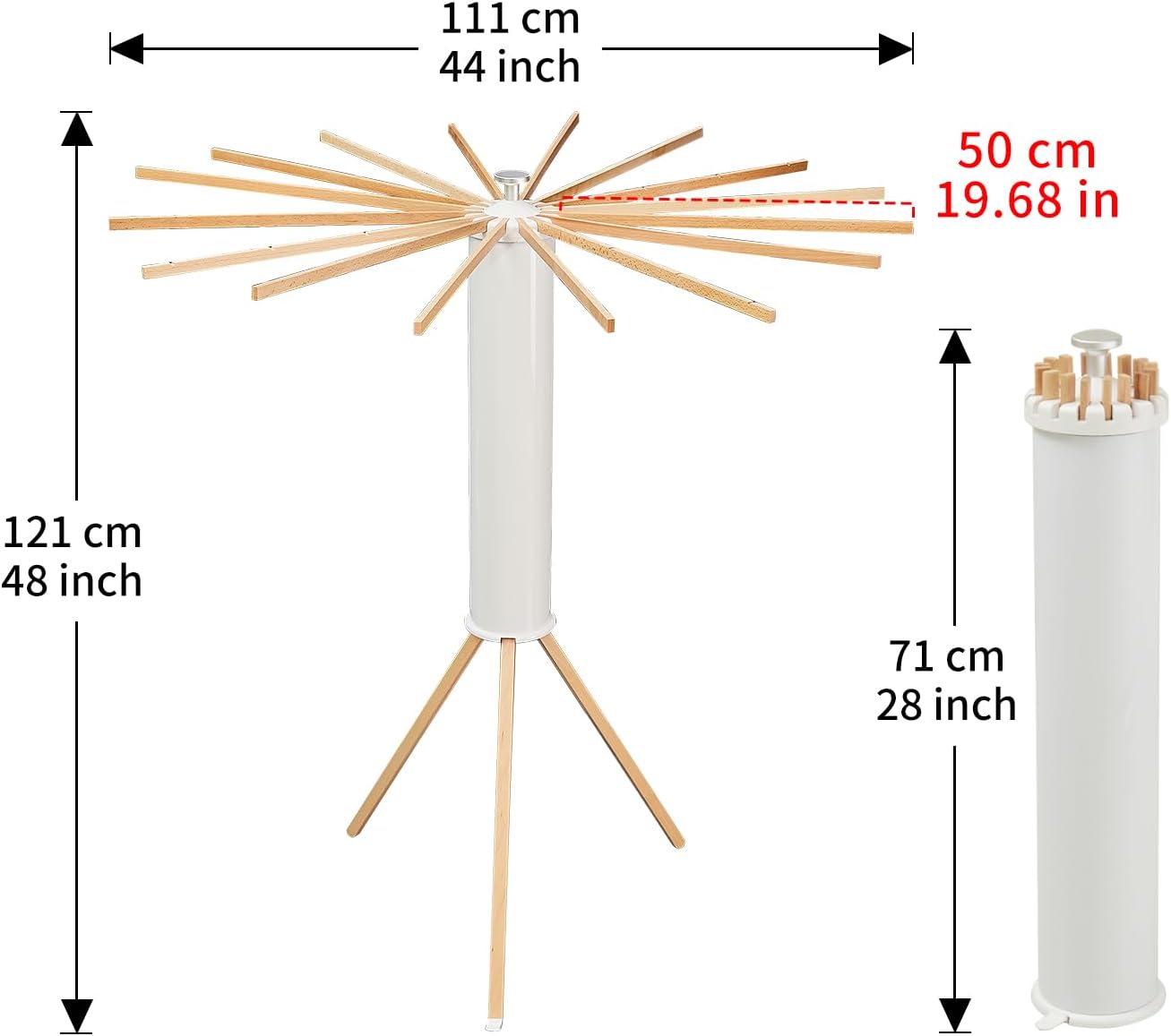 "Portable Tripod Clothes Drying Rack – Foldable & Space-Saving!