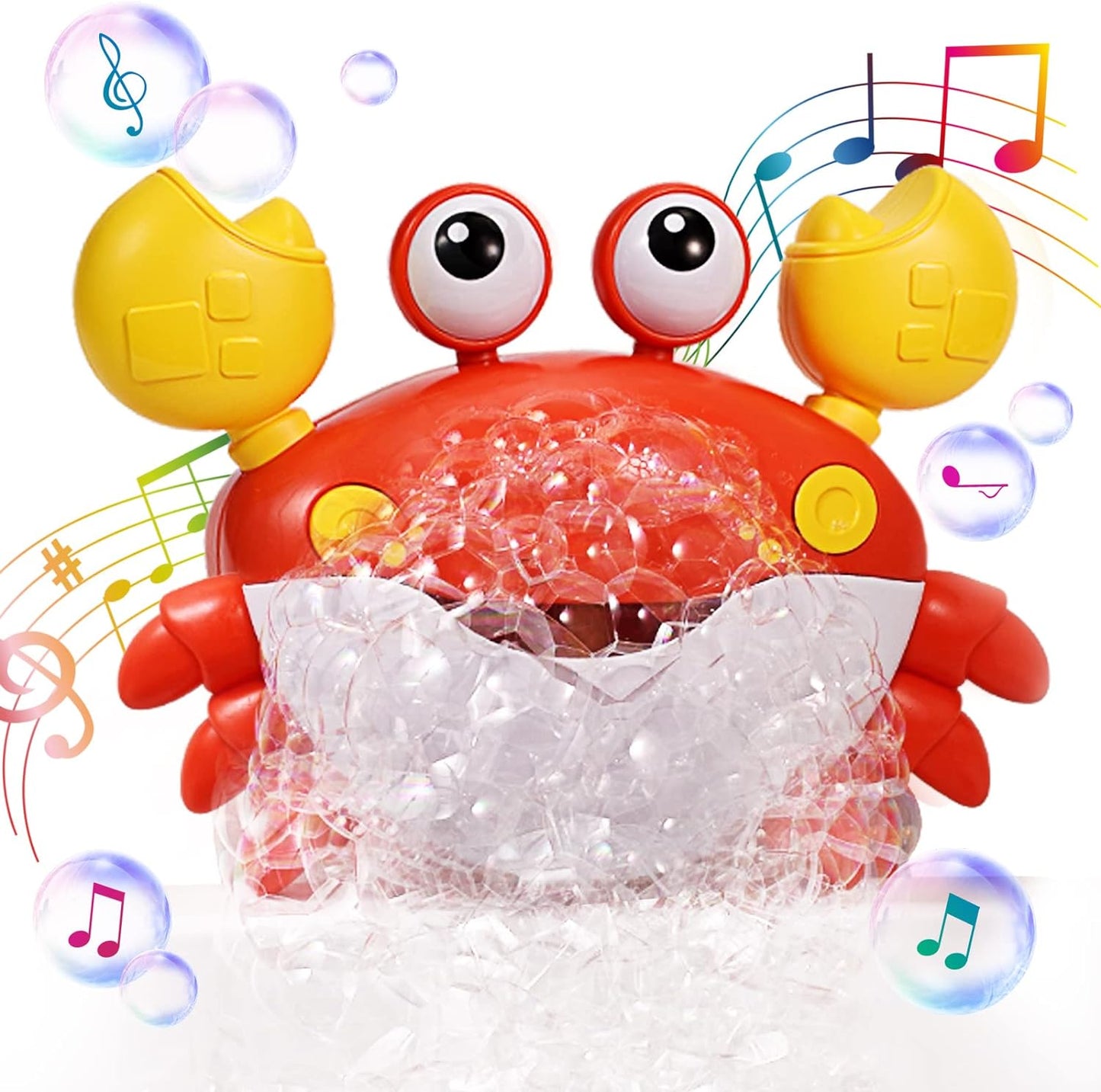 "Crab Bubble Bath Maker: Bubbles & 12 Songs for Kids – Fun Bath Toy for Toddlers – Perfect Gift for kids