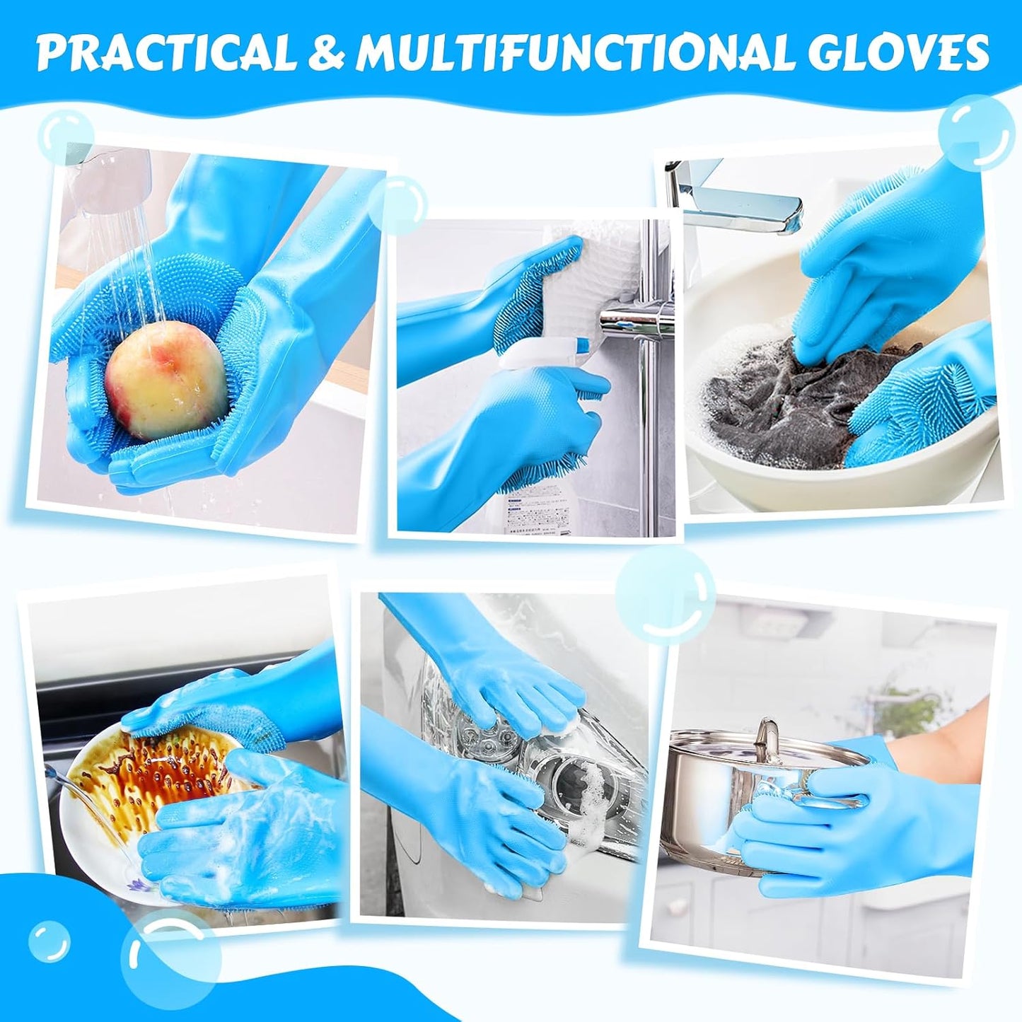 Grooming Gloves: Pet Bathing and Massaging Solution