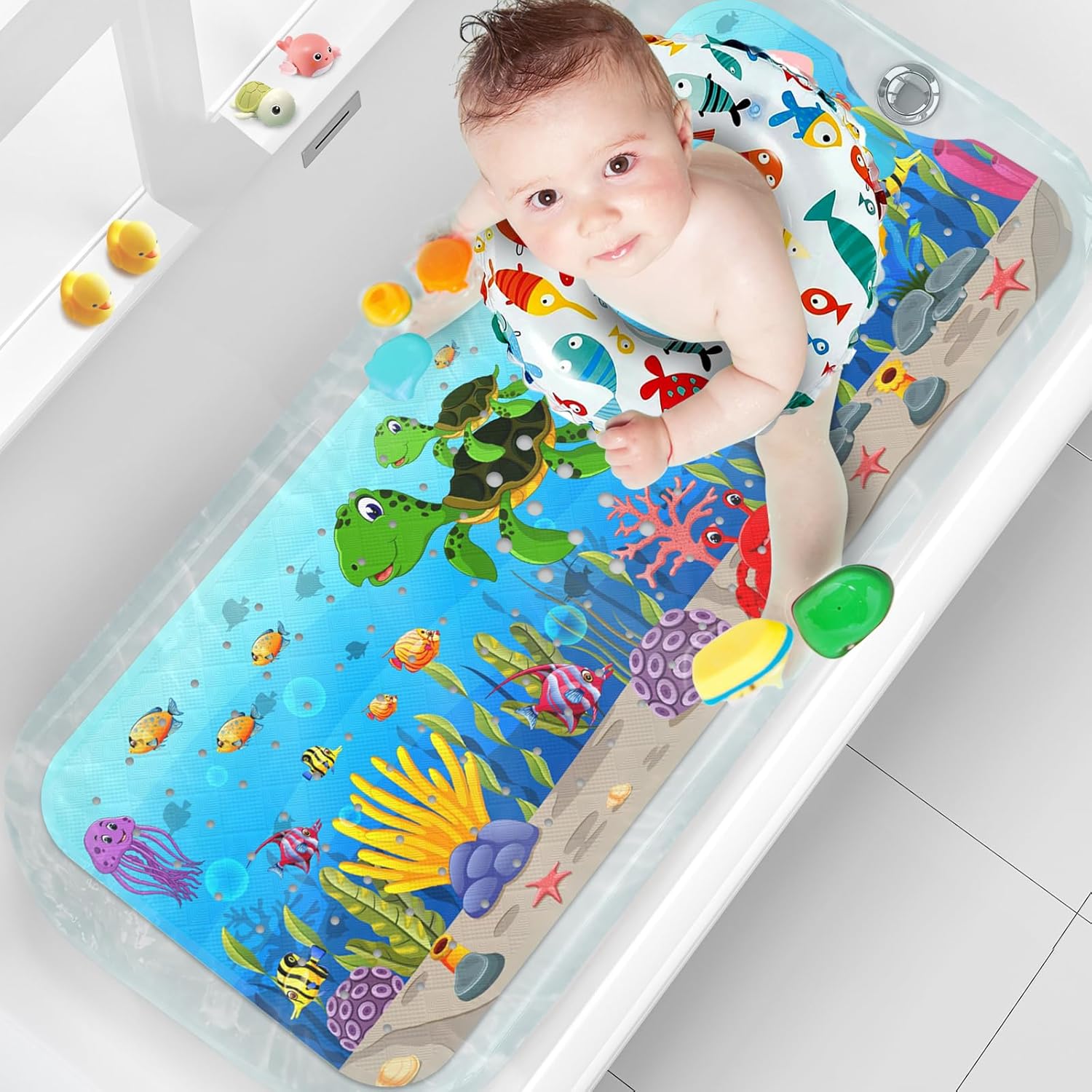 Cartoon Bath Mat: Non-Slip & Machine Washable, 40*16 Inch