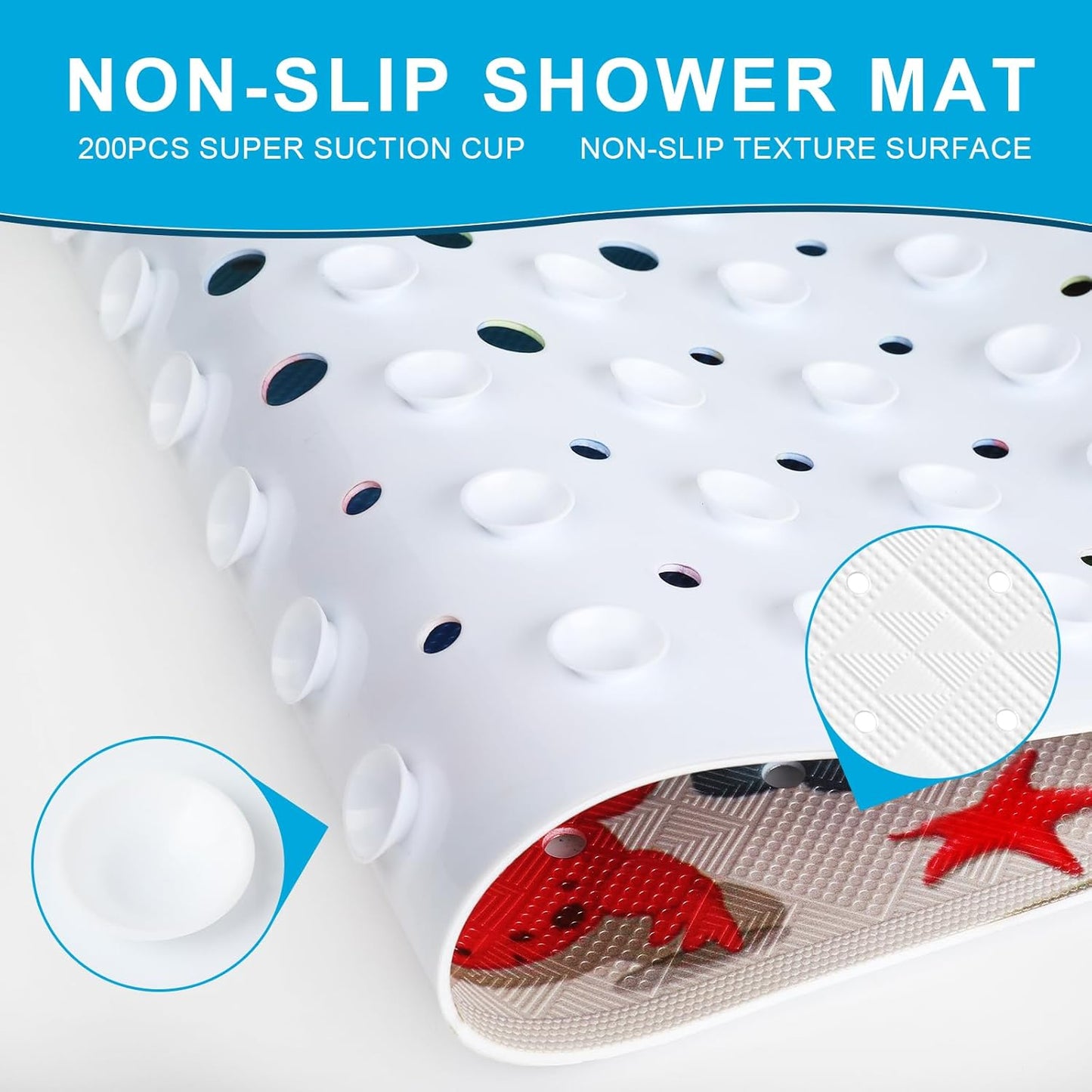 Cartoon Bath Mat: Non-Slip & Machine Washable, 40*16 Inch