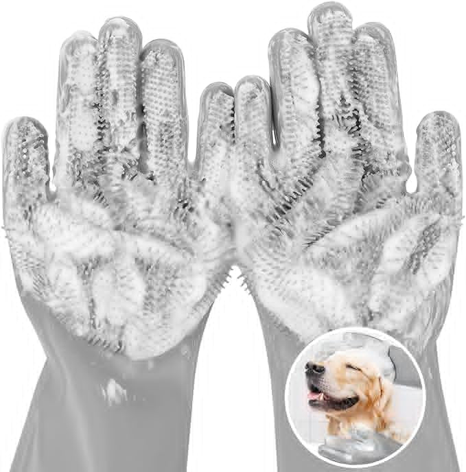 Grooming Gloves: Pet Bathing and Massaging Solution