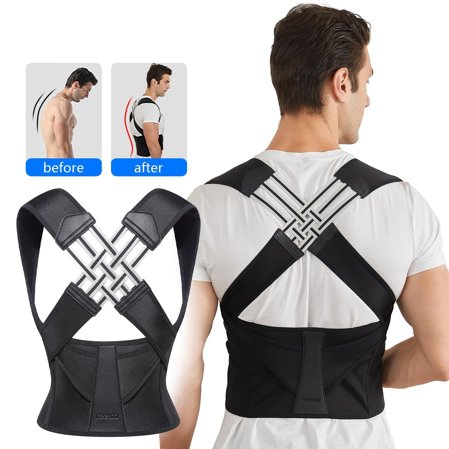  Bach Posture Corrector for Women and Men, Used for Middle and Upper Spine